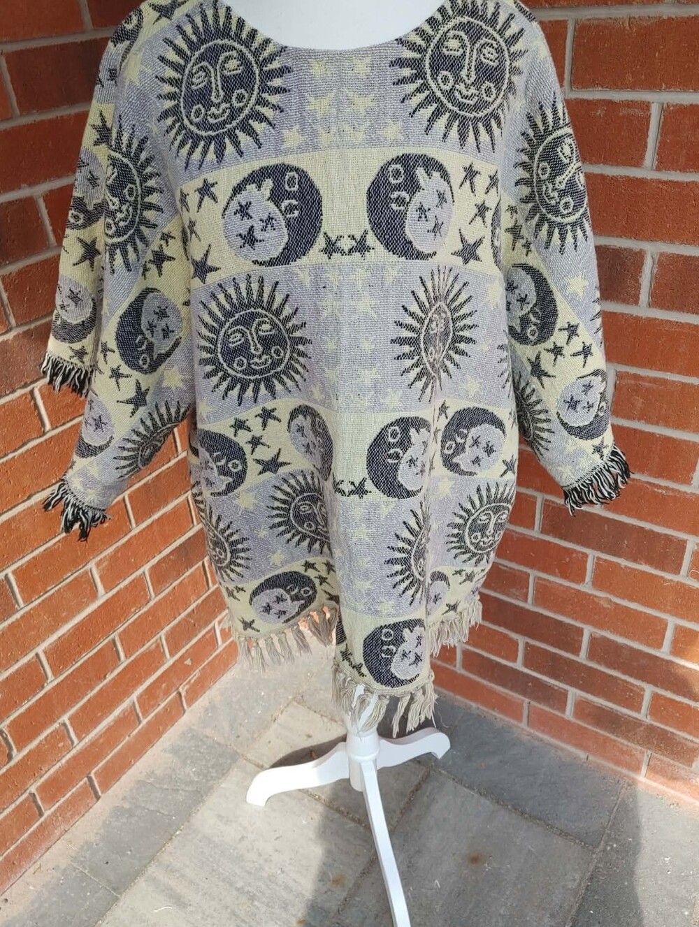 Sun And Moon  Celestial Tapestry poncho
